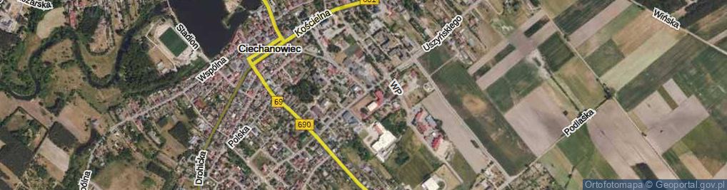 Zdjęcie satelitarne Szkolna ul.