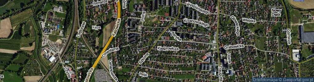 Zdjęcie satelitarne Szkolna ul.