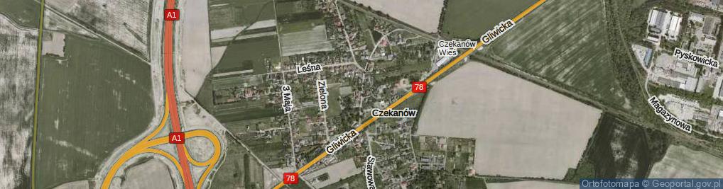 Zdjęcie satelitarne Szkolna ul.