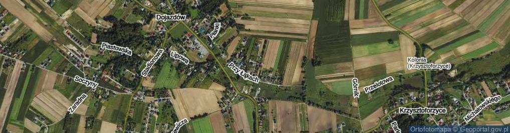 Zdjęcie satelitarne Szmaragdowa ul.