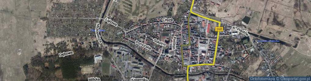 Zdjęcie satelitarne Szkolna ul.