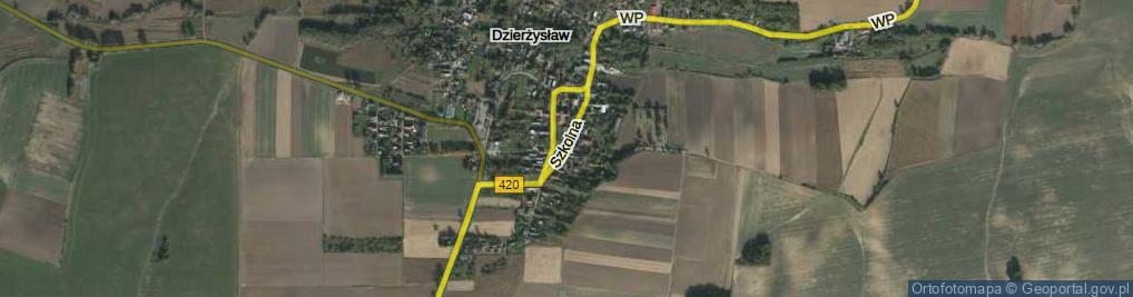 Zdjęcie satelitarne Szkolna ul.