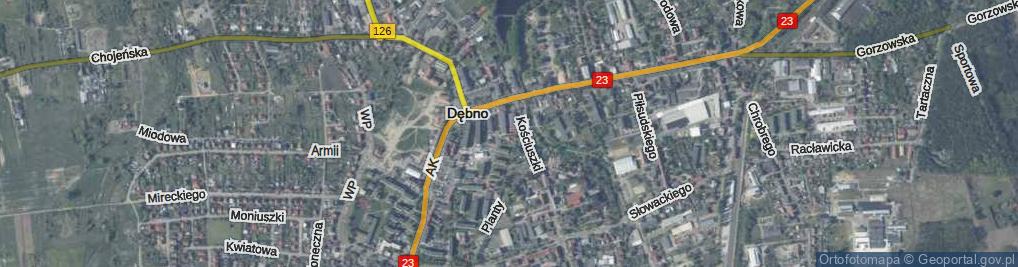 Zdjęcie satelitarne Szkolna ul.