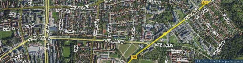 Zdjęcie satelitarne Szczecińska ul.