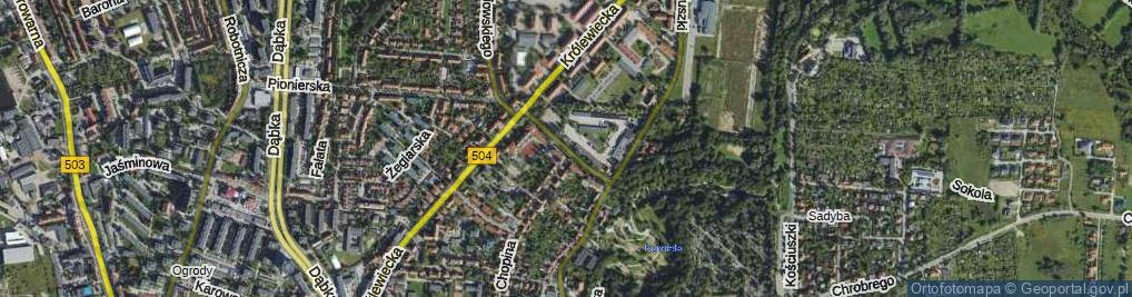 Zdjęcie satelitarne Szymanowskiego Karola ul.