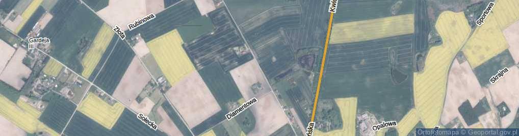 Zdjęcie satelitarne Szmaragdowa ul.