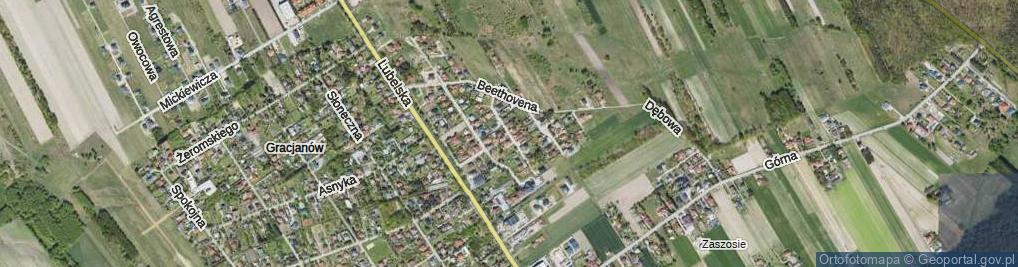 Zdjęcie satelitarne Szymanowskiego Karola ul.