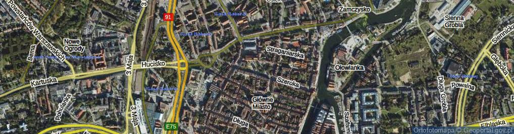 Zdjęcie satelitarne Szklary ul.