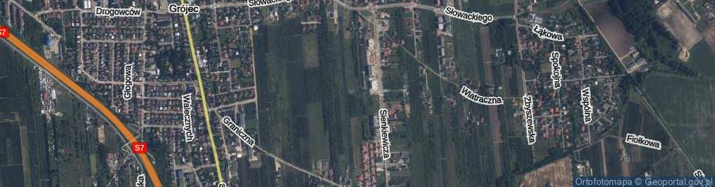 Zdjęcie satelitarne Szymborskiej Wisławy ul.