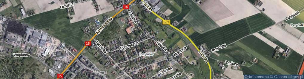 Zdjęcie satelitarne Szkolna ul.