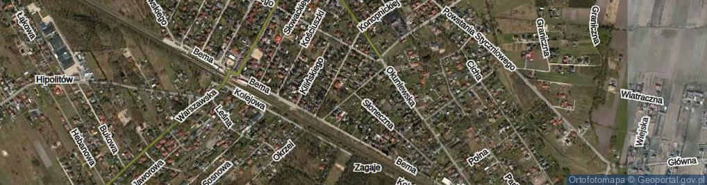 Zdjęcie satelitarne Szkolna ul.