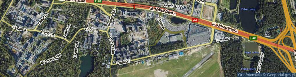 Zdjęcie satelitarne Szybowcowa ul.