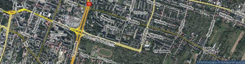 Zdjęcie satelitarne Szymanowskiego Karola ul.