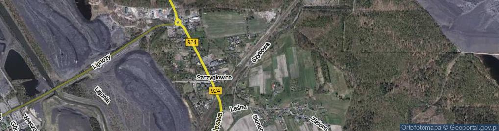 Zdjęcie satelitarne Szybowa ul.