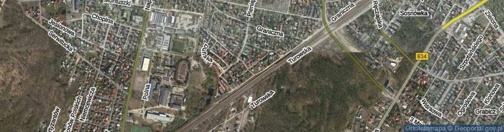 Zdjęcie satelitarne Szwedzka ul.