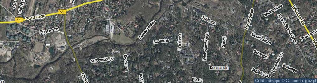 Zdjęcie satelitarne Szpitalna ul.