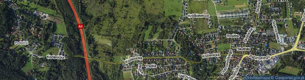 Zdjęcie satelitarne Szerokie Łąki ul.