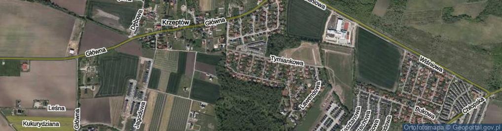 Zdjęcie satelitarne Szałwiowa ul.