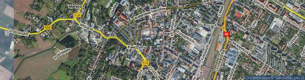 Zdjęcie satelitarne Szkolna ul.