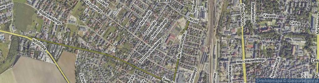 Zdjęcie satelitarne Szczepanowskiego Stanisława ul.