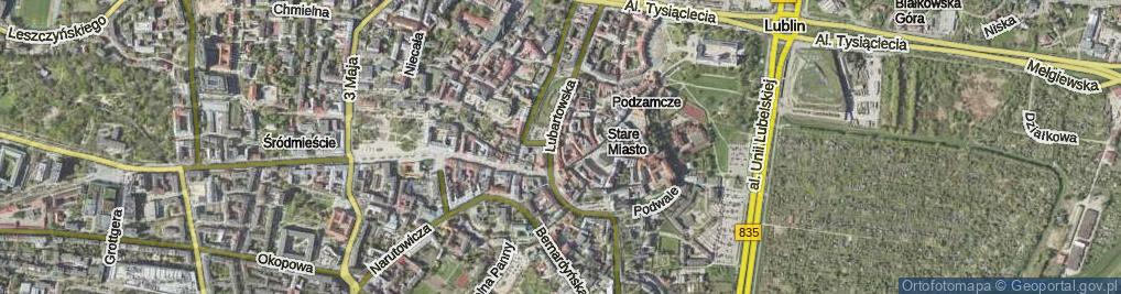 Zdjęcie satelitarne Szambelańska ul.