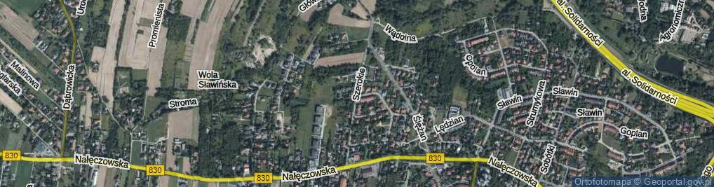 Zdjęcie satelitarne Szerokie ul.