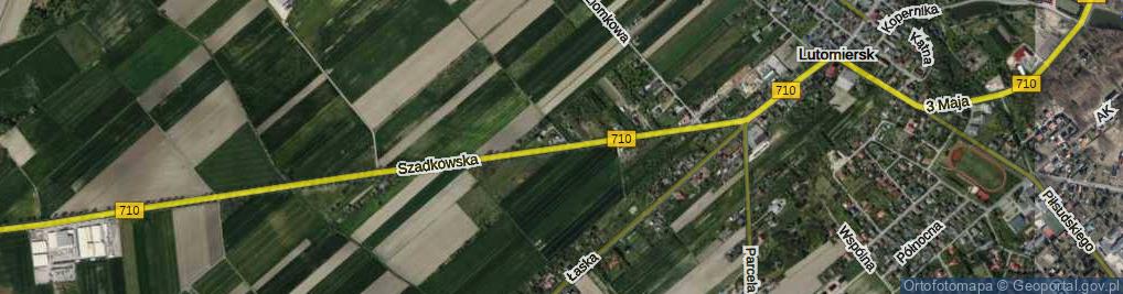 Zdjęcie satelitarne Szadkowska ul.