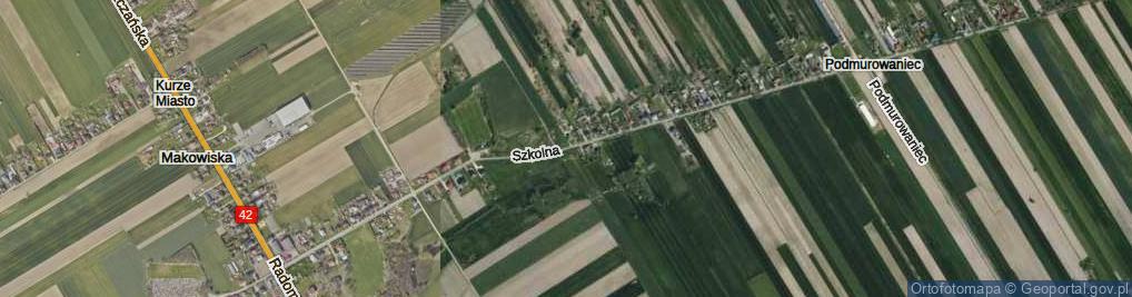 Zdjęcie satelitarne Szkolna ul.