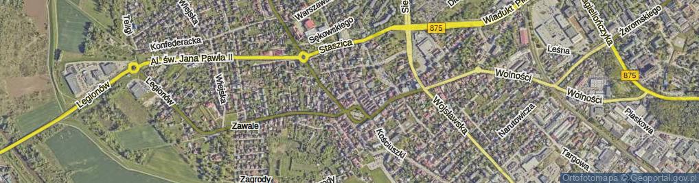 Zdjęcie satelitarne Szeroka ul.