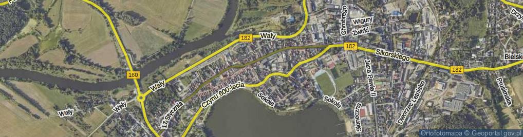 Zdjęcie satelitarne Szkolna ul.