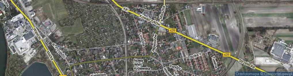 Zdjęcie satelitarne Szendzielarza Zygmunta, mjr. ul.