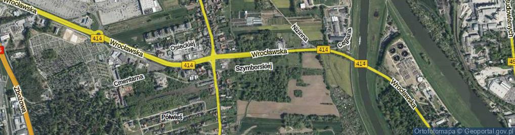 Zdjęcie satelitarne Szymborskiej Wisławy ul.