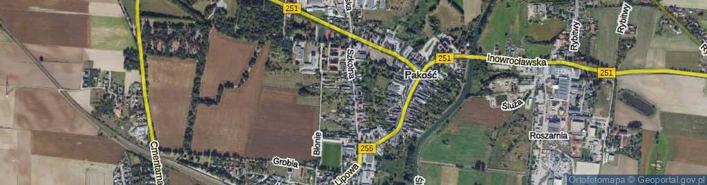 Zdjęcie satelitarne Szkolna ul.