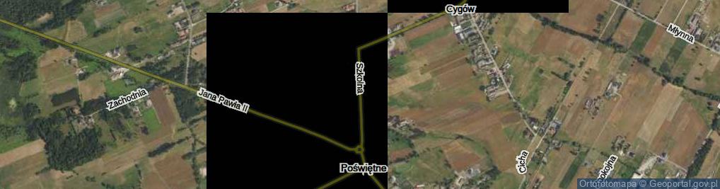 Zdjęcie satelitarne Szkolna ul.