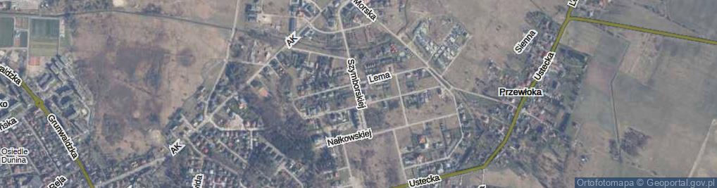 Zdjęcie satelitarne Szymborskiej Wisławy ul.