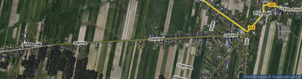 Zdjęcie satelitarne Szkolna ul.