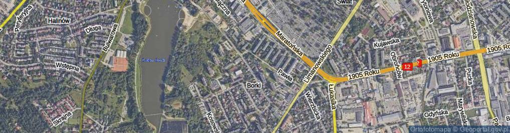 Zdjęcie satelitarne Szczygla ul.