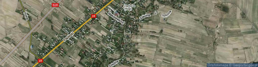 Zdjęcie satelitarne Szkolna ul.