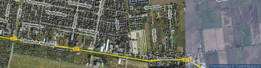 Zdjęcie satelitarne Szkolna ul.