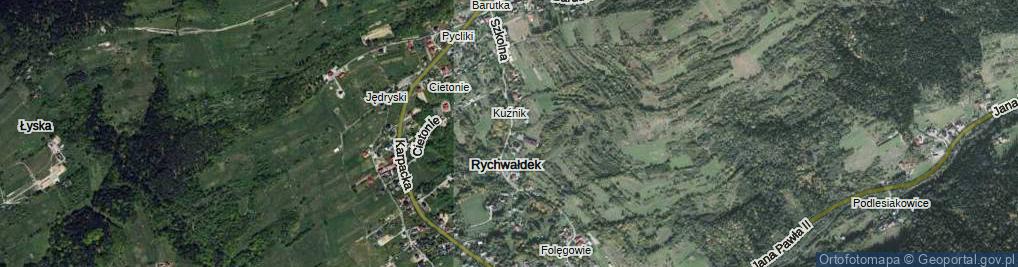 Zdjęcie satelitarne Szkolna ul.