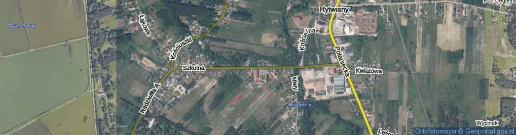 Zdjęcie satelitarne Szkolna ul.