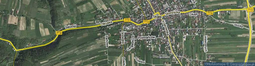 Zdjęcie satelitarne Szkolna ul.