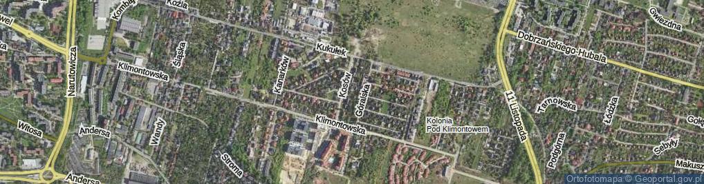 Zdjęcie satelitarne Szczytowa ul.