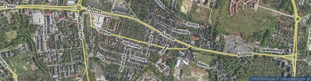 Zdjęcie satelitarne Szybikowa ul.