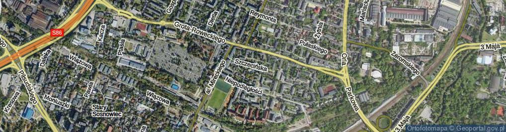 Zdjęcie satelitarne Szczecińska ul.