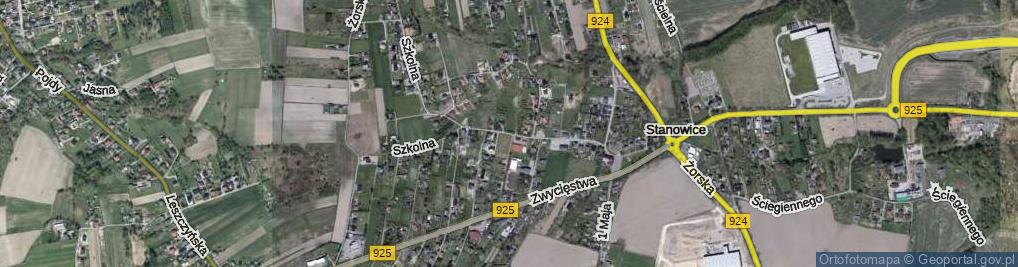 Zdjęcie satelitarne Szkolna ul.