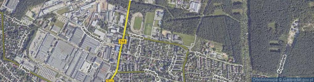 Zdjęcie satelitarne Szkolna ul.