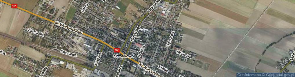 Zdjęcie satelitarne Szkolna ul.