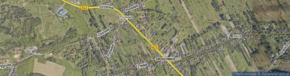 Zdjęcie satelitarne Szosowa ul.