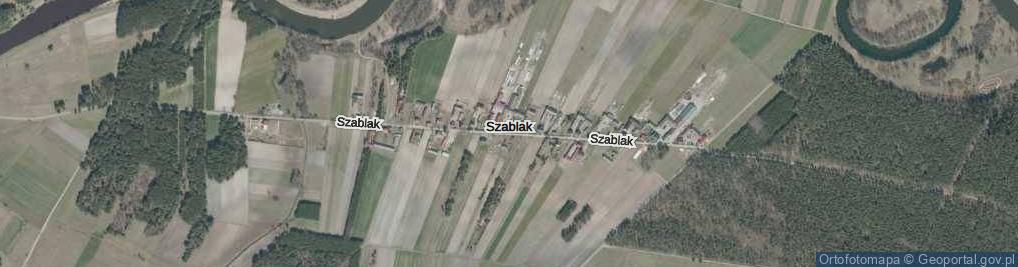 Zdjęcie satelitarne Szablak ul.